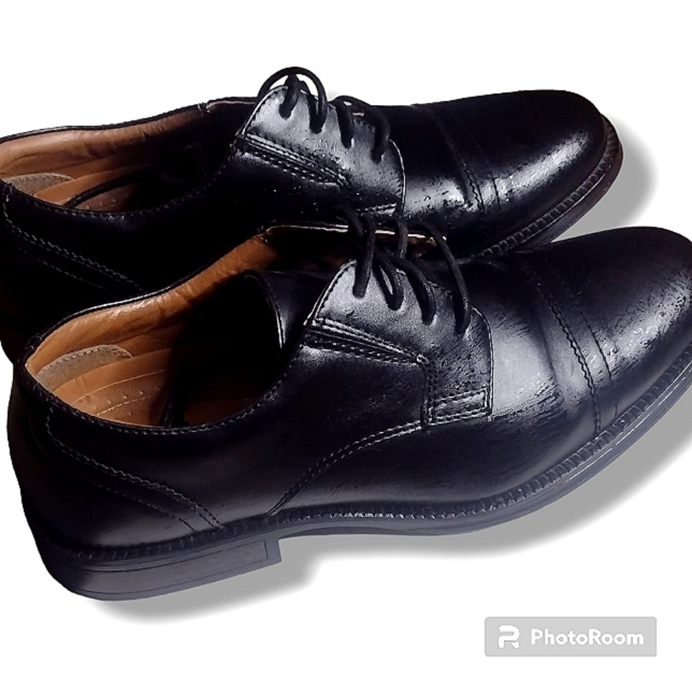 George Men's Black Cap Toe Oxford Dress Shoes Size 8.5 U.S.